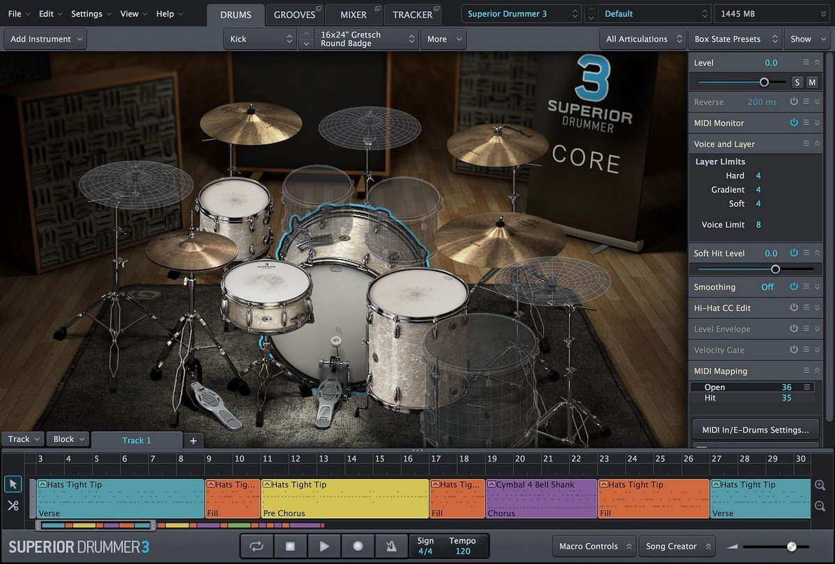 Toontrack Superior Drummer screenshot 1